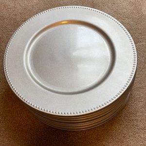 24ct Silver dinner chargers